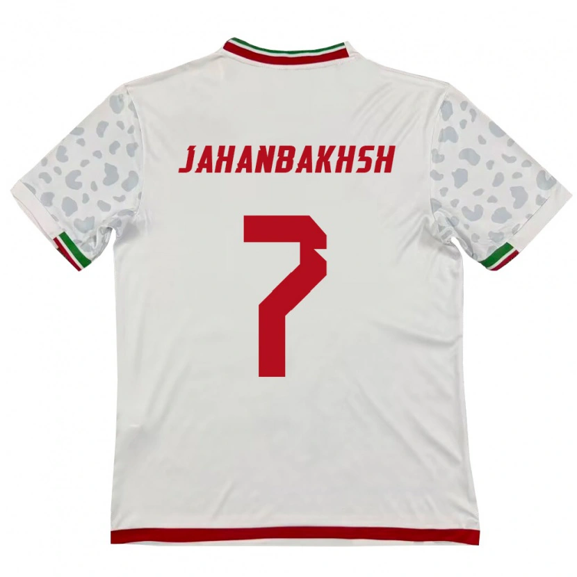 Danxen Dětské Írán Alireza Jahanbakhsh #7 Bílá Červená Domů Hráčské Dresy 26-28 Dres