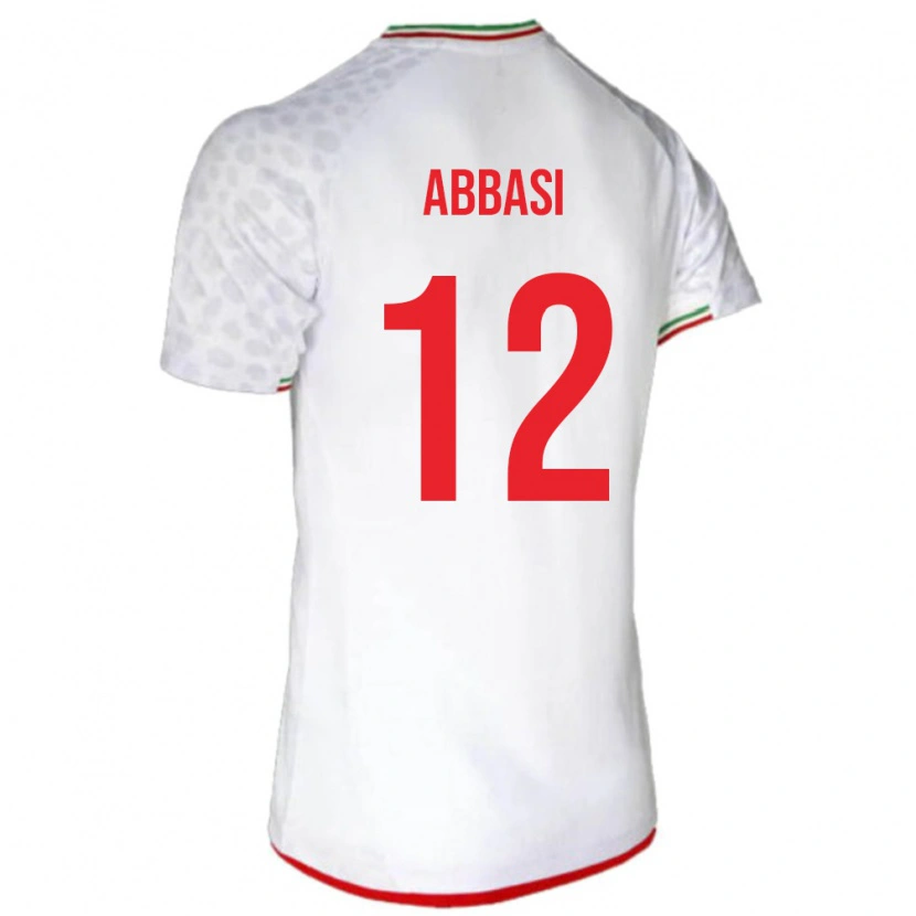 Danxen Dětské Írán Armin Abbasi #12 Bílá Červená Domů Hráčské Dresy 26-28 Dres