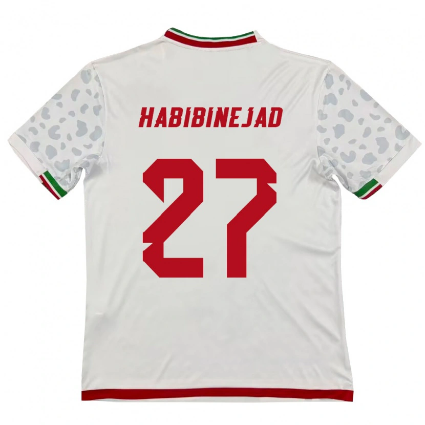 Danxen Dětské Írán Hadi Habibinejad #27 Bílá Červená Domů Hráčské Dresy 26-28 Dres