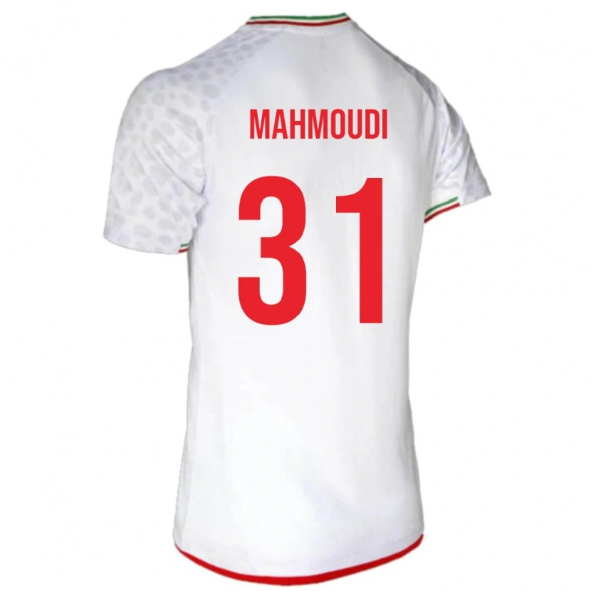Danxen Dětské Írán Amirhossein Mahmoudi #31 Bílá Červená Domů Hráčské Dresy 26-28 Dres