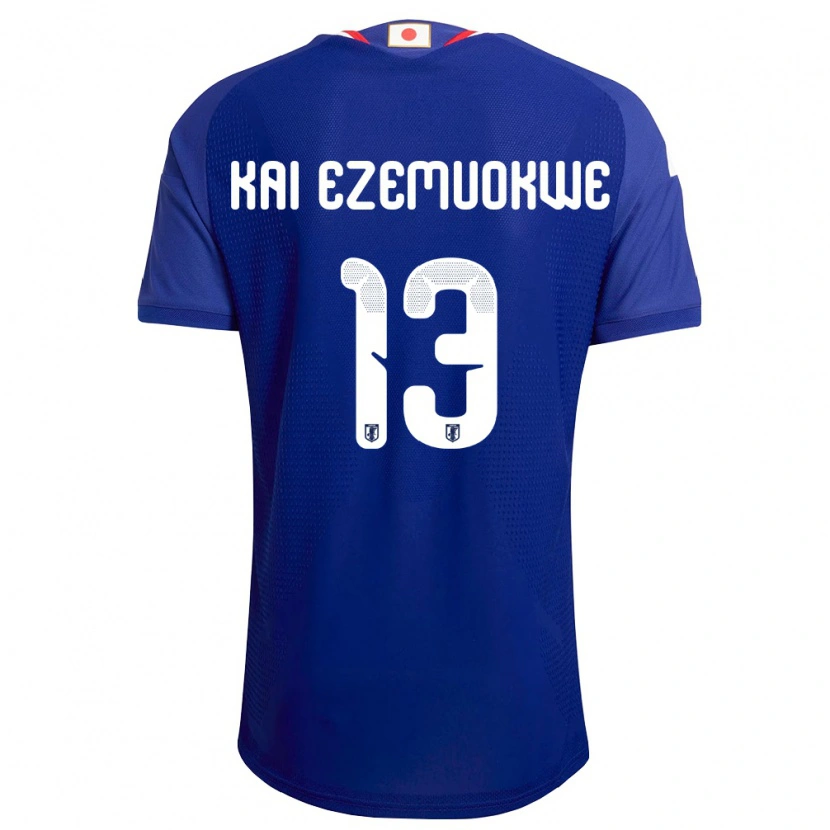 Danxen Dětské Japonsko Chimezie Kai Ezemuokwe #13 Modrá Bílá Červená Domů Hráčské Dresy 26-28 Dres