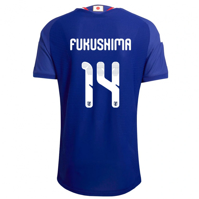 Danxen Dětské Japonsko Kazuki Fukushima #14 Modrá Bílá Červená Domů Hráčské Dresy 26-28 Dres