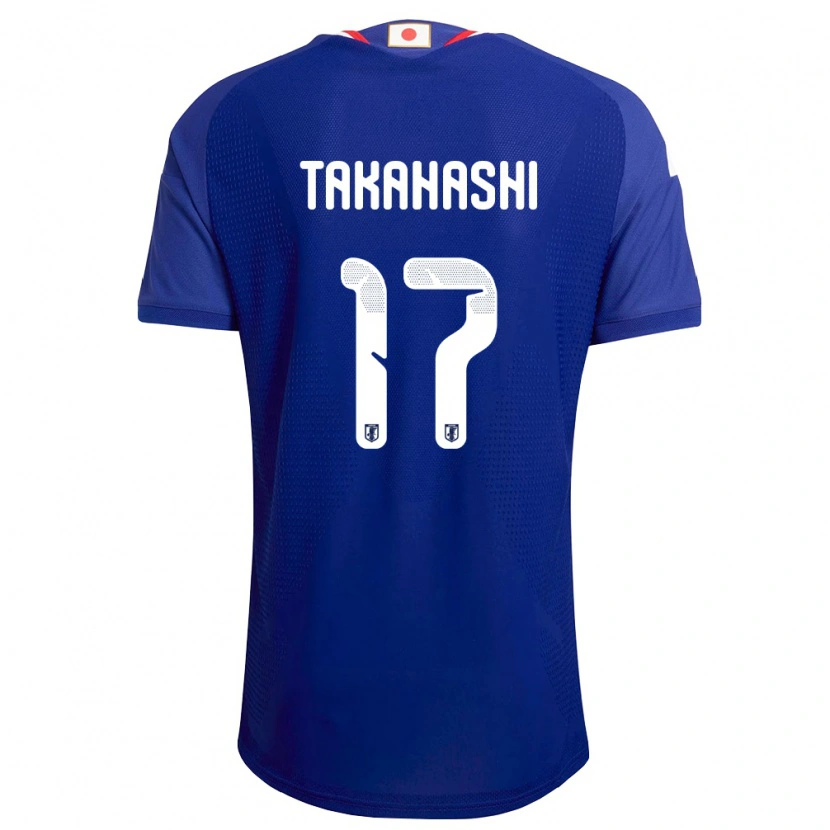 Danxen Dětské Japonsko Hana Takahashi #17 Modrá Bílá Červená Domů Hráčské Dresy 26-28 Dres