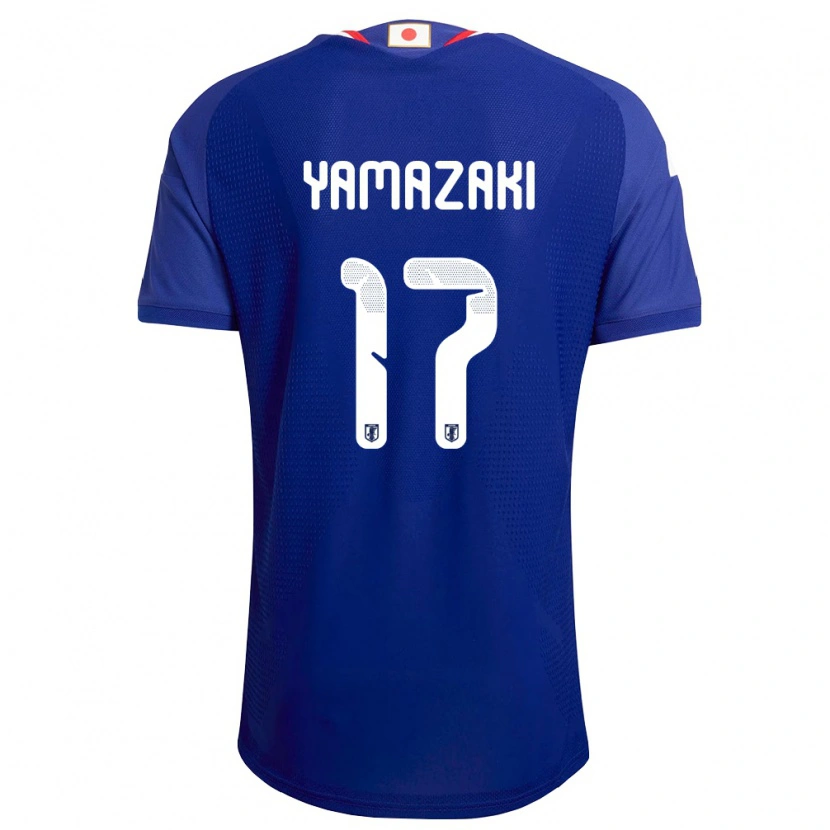 Danxen Dětské Japonsko Taishin Yamazaki #17 Modrá Bílá Červená Domů Hráčské Dresy 26-28 Dres