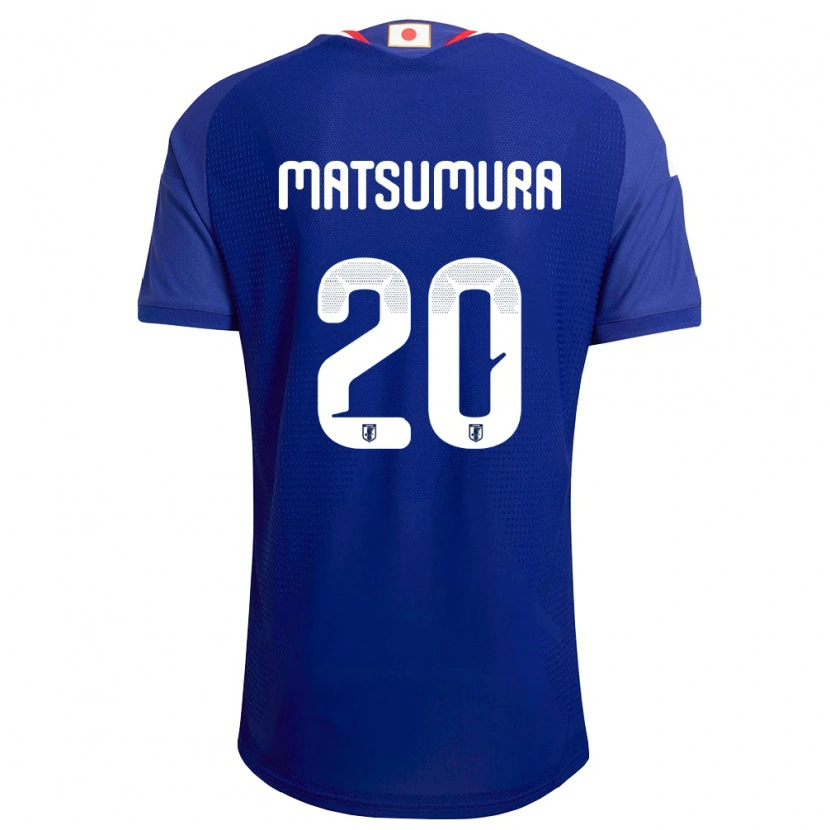Danxen Dětské Japonsko Yuta Matsumura #20 Modrá Bílá Červená Domů Hráčské Dresy 26-28 Dres
