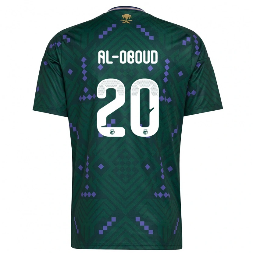 Danxen Dětské Saúdská Arábie Abdulrahman Al-Oboud #20 Zelená Fialová Bílá Domů Hráčské Dresy 26-28 Dres