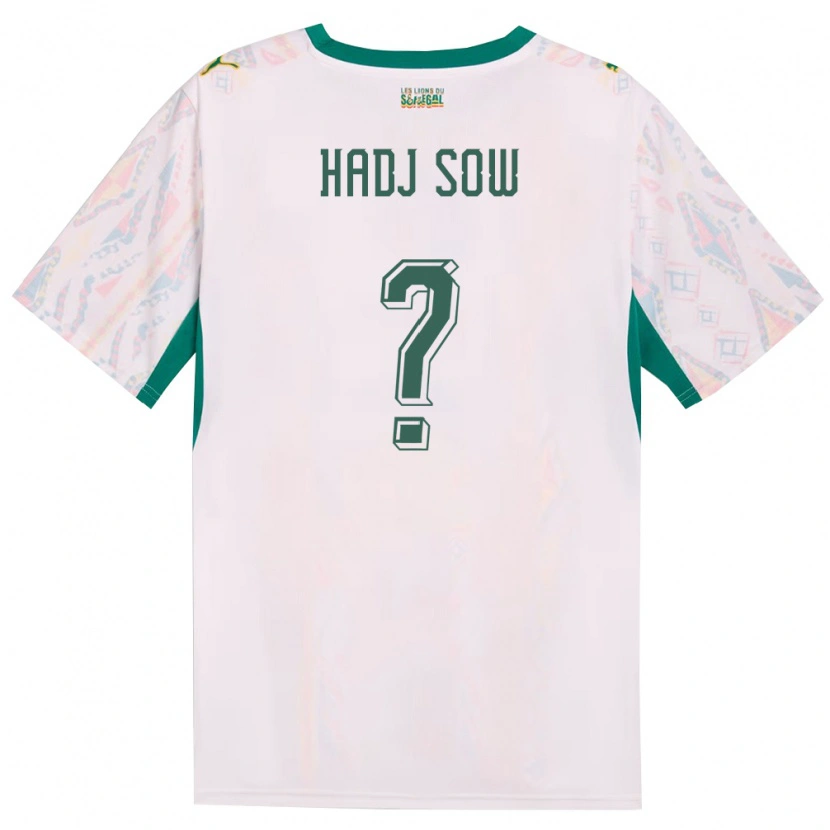 Danxen Dětské Senegal El Hadj Sow #0 Bílá Zelená Žlutá Domů Hráčské Dresy 26-28 Dres