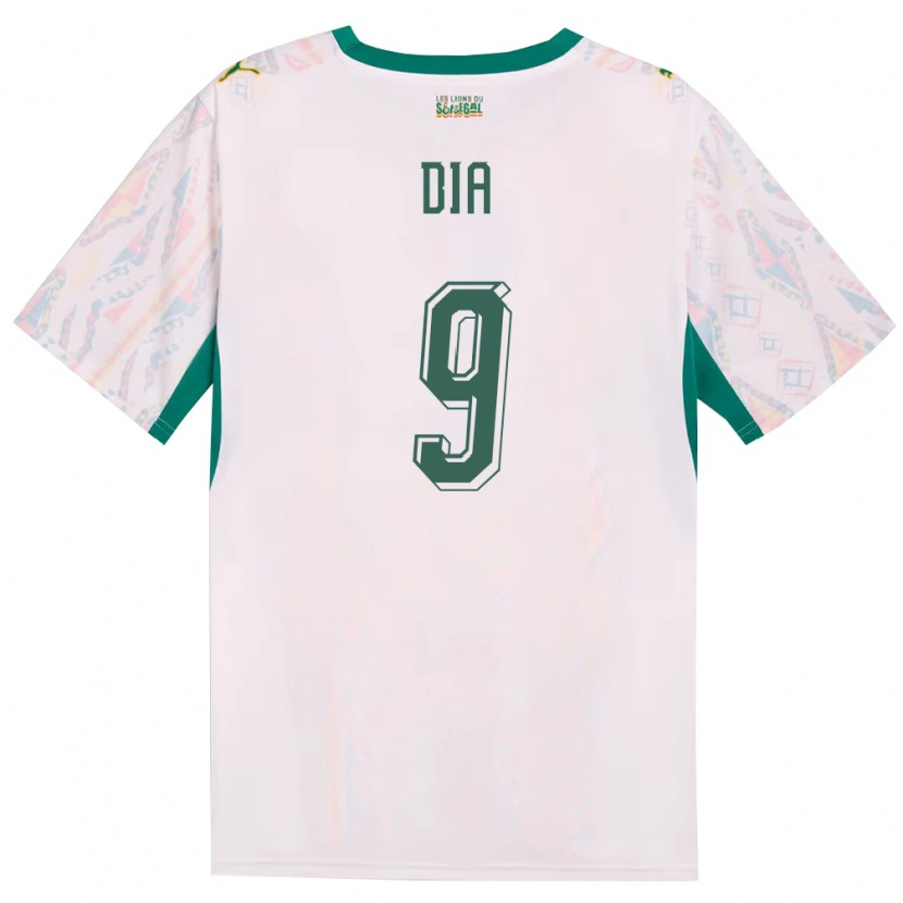 Danxen Dětské Senegal Boulaye Dia #9 Bílá Zelená Žlutá Domů Hráčské Dresy 26-28 Dres