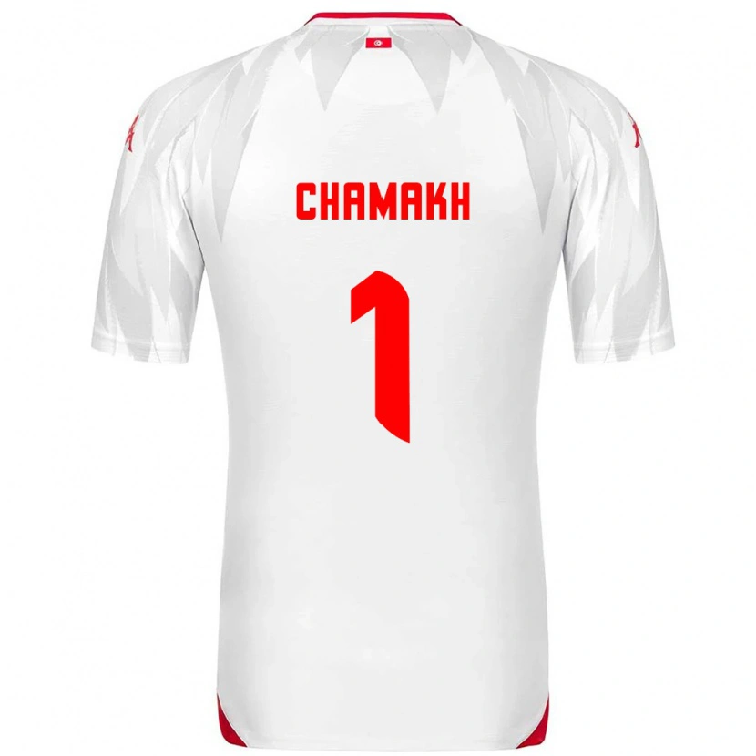 Danxen Dětské Tunisko Abdelmouhib Chamakh #1 Bílá Červená Domů Hráčské Dresy 26-28 Dres