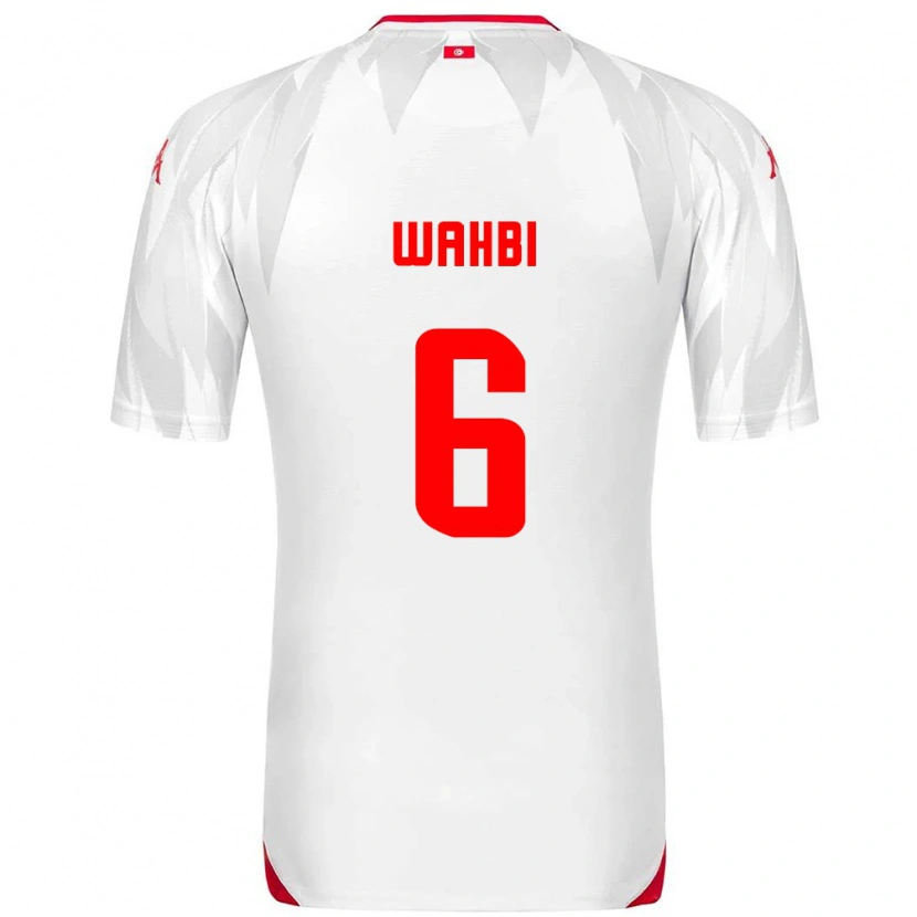 Danxen Dětské Tunisko Gaith Wahbi #6 Bílá Červená Domů Hráčské Dresy 26-28 Dres
