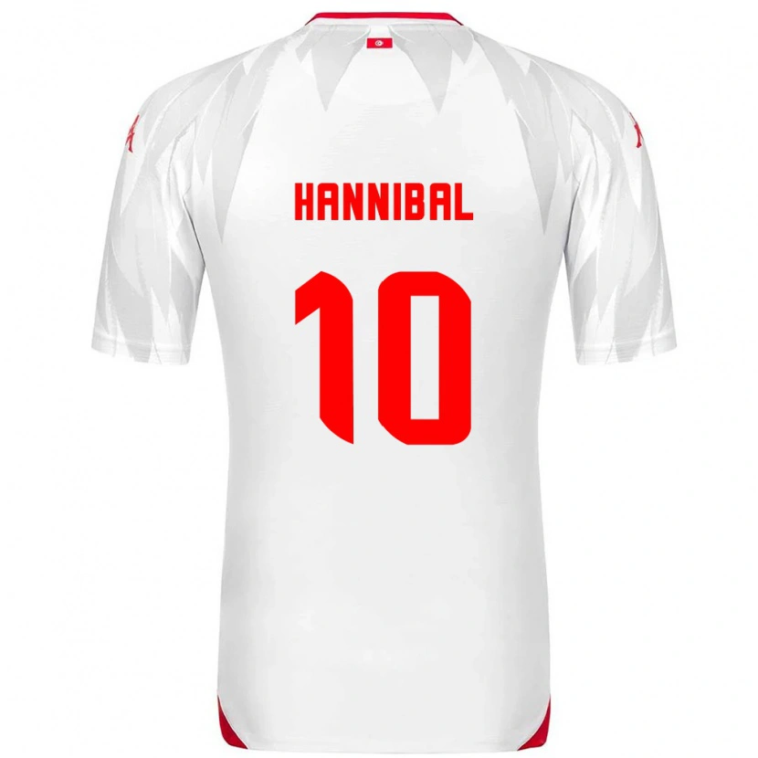 Danxen Dětské Tunisko Hannibal #10 Bílá Červená Domů Hráčské Dresy 26-28 Dres