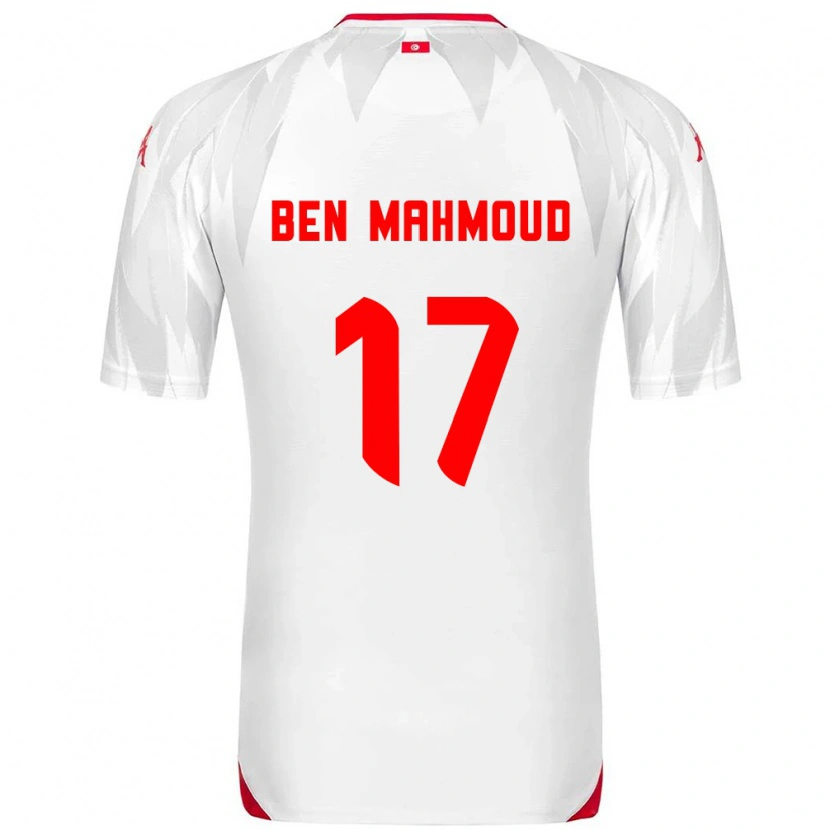 Danxen Dětské Tunisko Yessine Ben Mahmoud #17 Bílá Červená Domů Hráčské Dresy 26-28 Dres