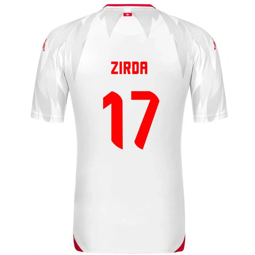 Danxen Dětské Tunisko Yannis Zirda #17 Bílá Červená Domů Hráčské Dresy 26-28 Dres