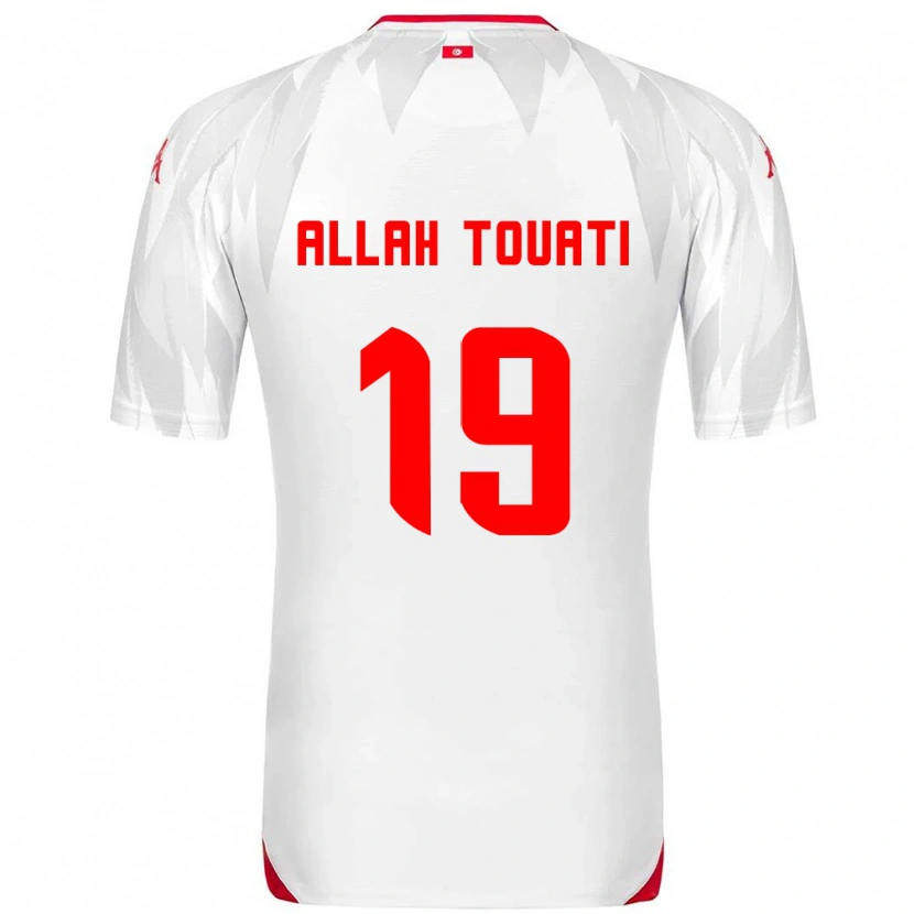 Danxen Dětské Tunisko Amen Allah Touati #19 Bílá Červená Domů Hráčské Dresy 26-28 Dres