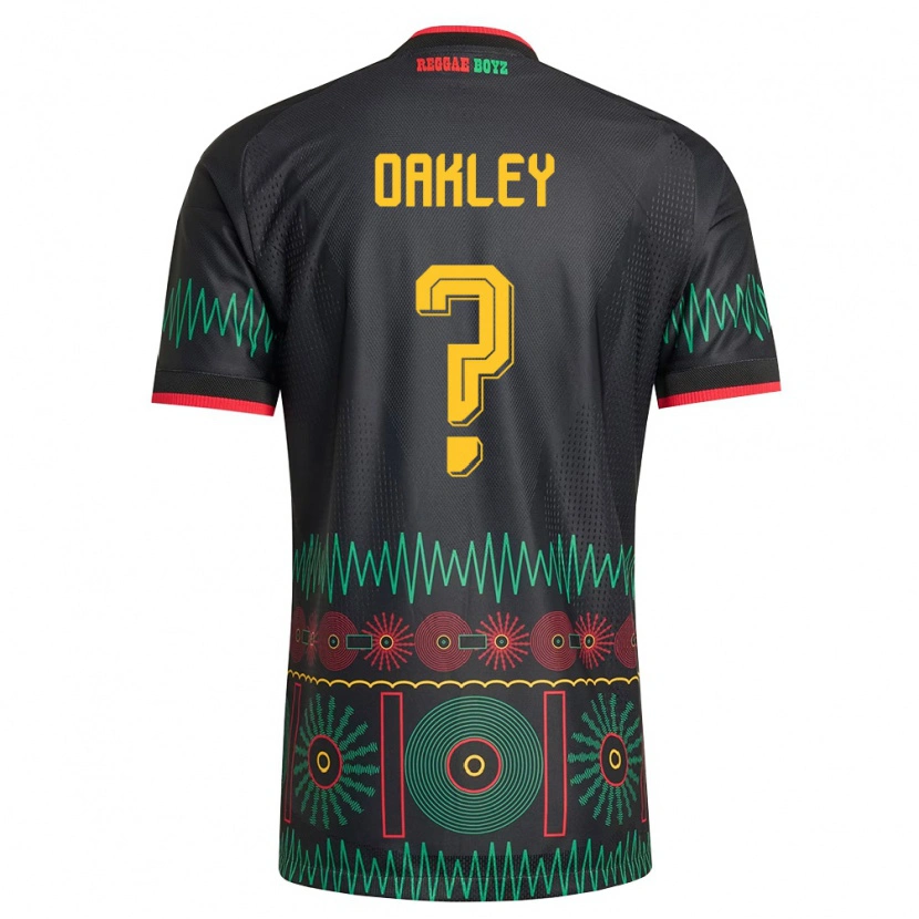 Danxen Dětské Jamajka Katie Oakley #0 Černá Červená Žlutá Daleko Hráčské Dresy 26-28 Dres