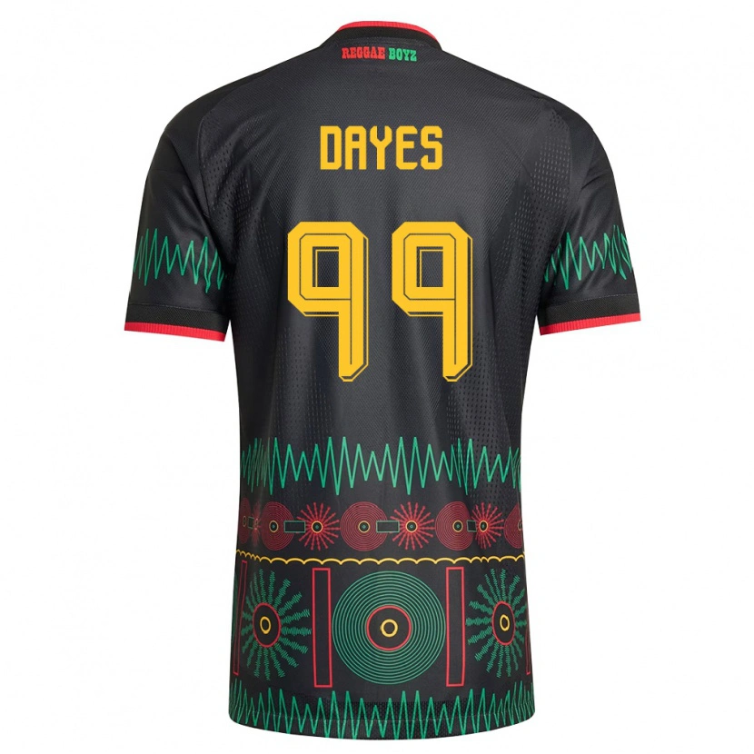 Danxen Dětské Jamajka Malikae Dayes #99 Černá Červená Žlutá Daleko Hráčské Dresy 26-28 Dres