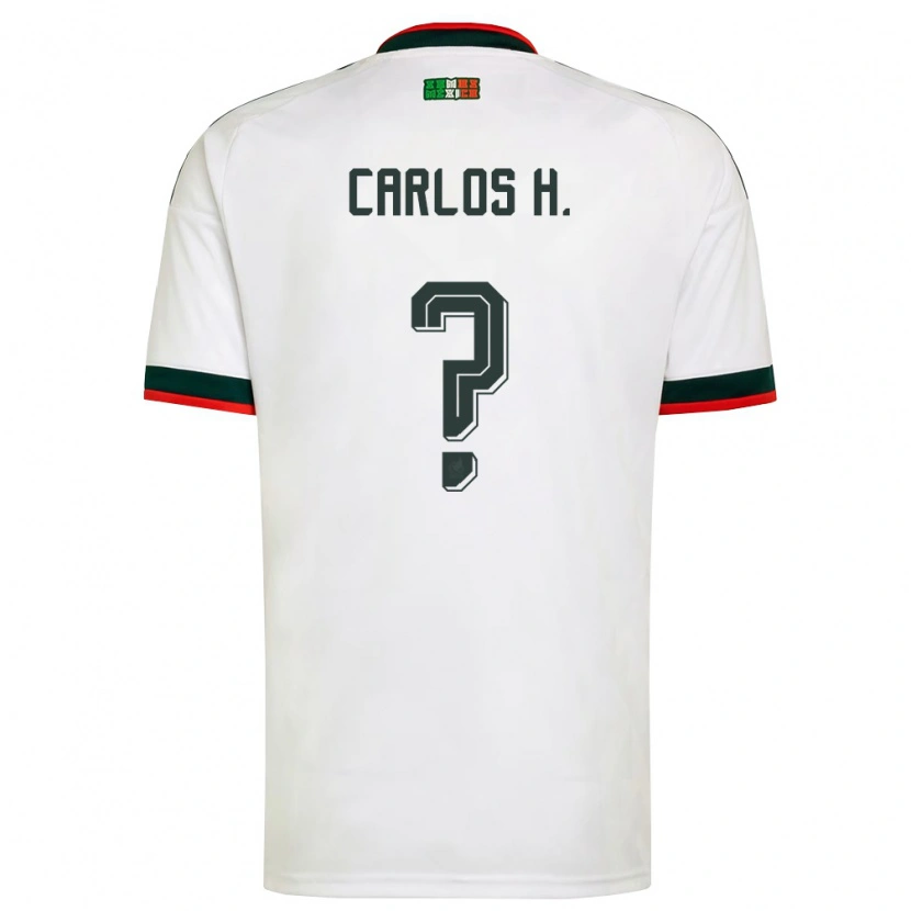 Danxen Dětské Mexiko Carlos Hernández #0 Bílá Vínová Zelená Daleko Hráčské Dresy 26-28 Dres