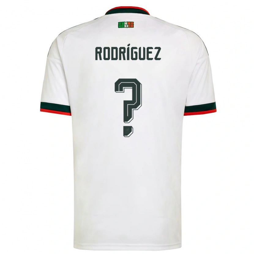 Danxen Dětské Mexiko Carlos Rodríguez #0 Bílá Vínová Zelená Daleko Hráčské Dresy 26-28 Dres