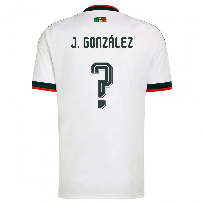 Danxen Dětské Mexiko Julio González #0 Bílá Vínová Zelená Daleko Hráčské Dresy 26-28 Dres