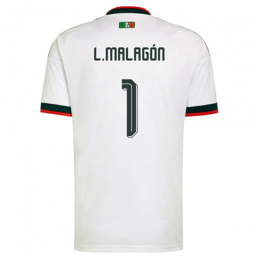 Danxen Dětské Mexiko Luis Malagón #1 Bílá Vínová Zelená Daleko Hráčské Dresy 26-28 Dres