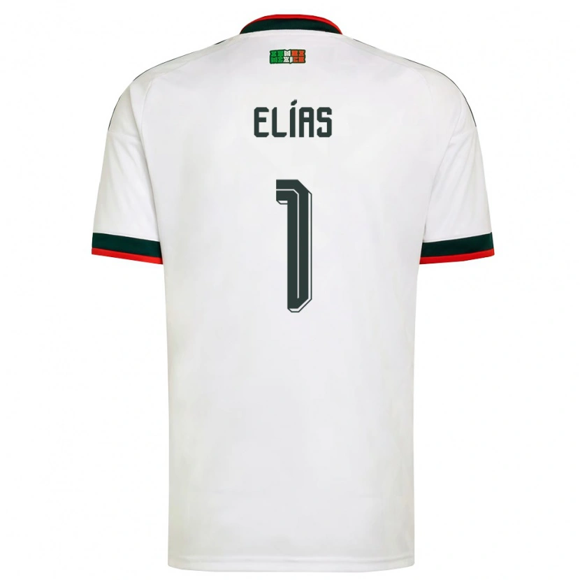 Danxen Dětské Mexiko Bruno Elías #1 Bílá Vínová Zelená Daleko Hráčské Dresy 26-28 Dres
