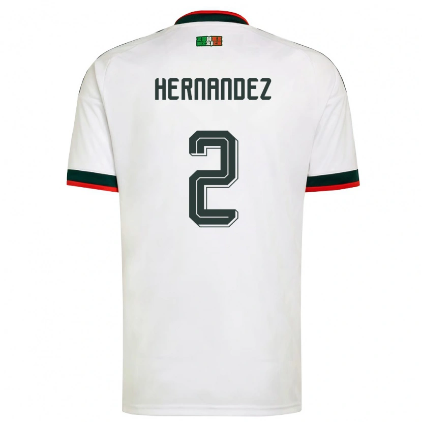 Danxen Dětské Mexiko Alan Hernández #2 Bílá Vínová Zelená Daleko Hráčské Dresy 26-28 Dres
