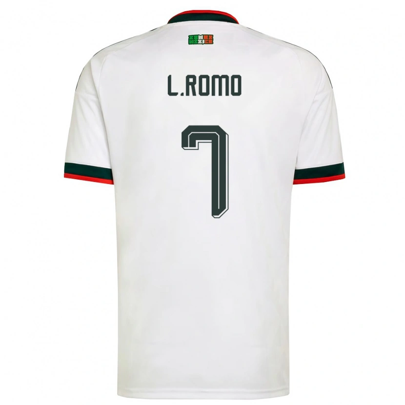 Danxen Dětské Mexiko Luis Romo #7 Bílá Vínová Zelená Daleko Hráčské Dresy 26-28 Dres