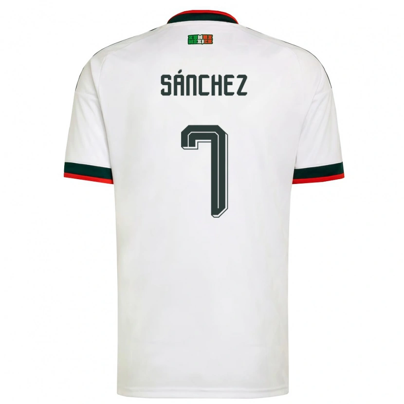 Danxen Dětské Mexiko Maria Sanchez #7 Bílá Vínová Zelená Daleko Hráčské Dresy 26-28 Dres