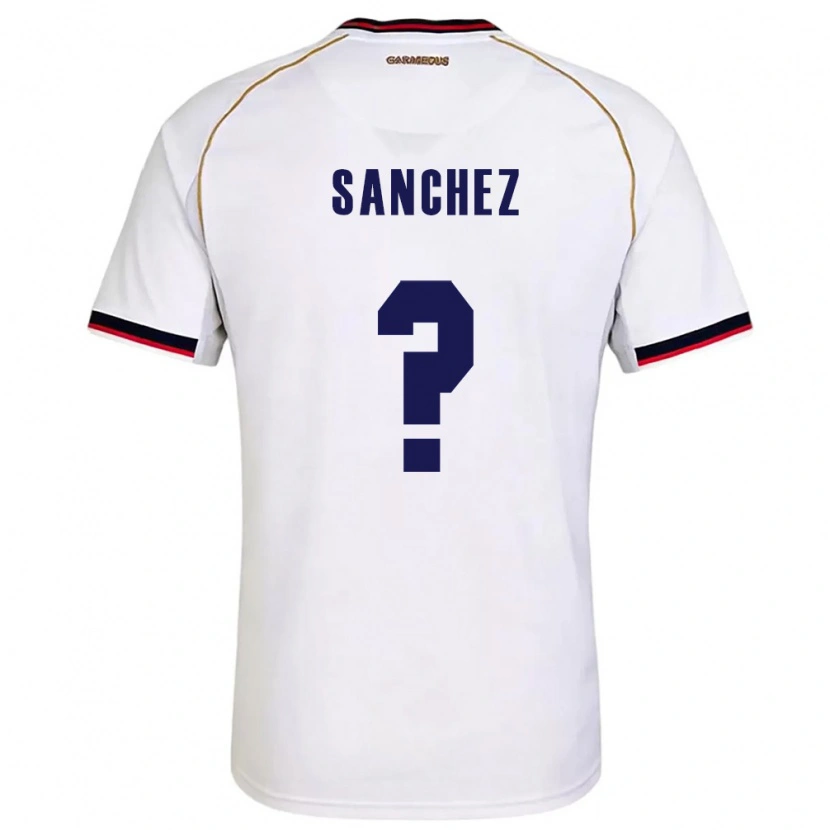 Danxen Dětské Panama Aimar Sánchez #0 Bílá Červená Daleko Hráčské Dresy 26-28 Dres