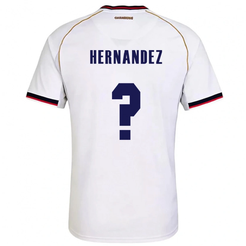 Danxen Dětské Panama Carlos Hernández #0 Bílá Červená Daleko Hráčské Dresy 26-28 Dres