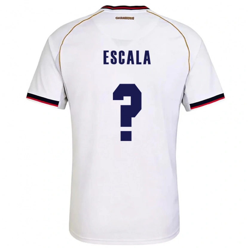 Danxen Dětské Panama Virgilio Escala #0 Bílá Červená Daleko Hráčské Dresy 26-28 Dres