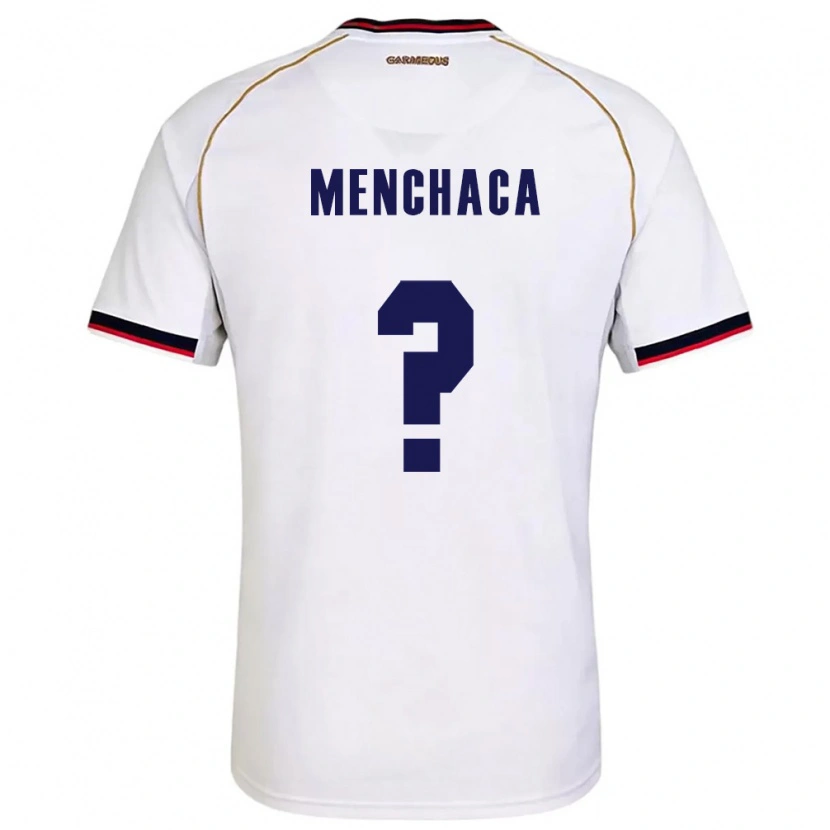 Danxen Dětské Panama Yamell Menchaca #0 Bílá Červená Daleko Hráčské Dresy 26-28 Dres