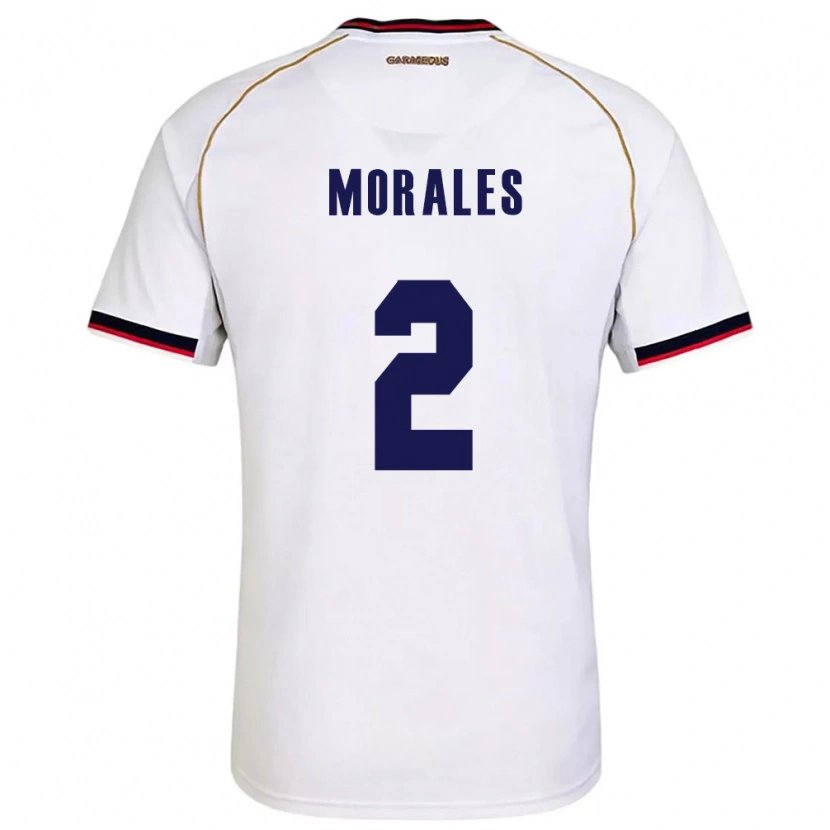 Danxen Dětské Panama Abdul Morales #2 Bílá Červená Daleko Hráčské Dresy 26-28 Dres