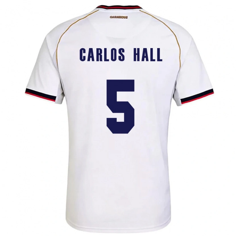 Danxen Dětské Panama Juan Carlos Hall #5 Bílá Červená Daleko Hráčské Dresy 26-28 Dres