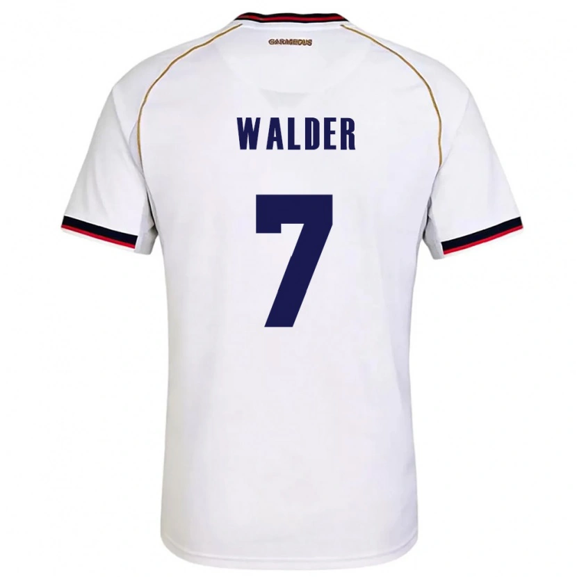 Danxen Dětské Panama Kevin Walder #7 Bílá Červená Daleko Hráčské Dresy 26-28 Dres
