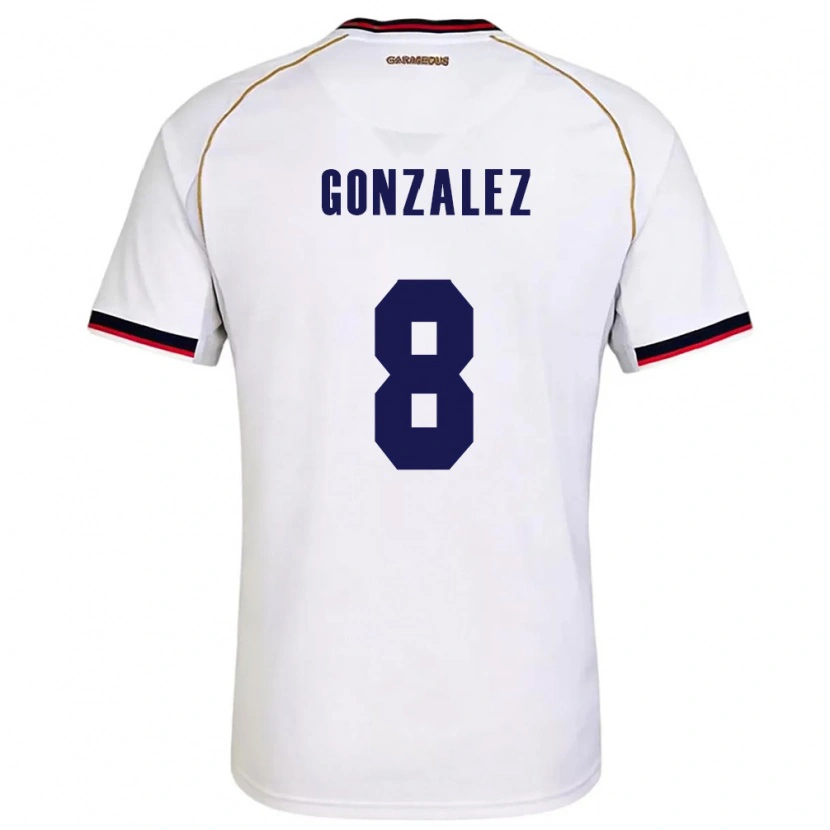 Danxen Dětské Panama Schiandra González #8 Bílá Červená Daleko Hráčské Dresy 26-28 Dres