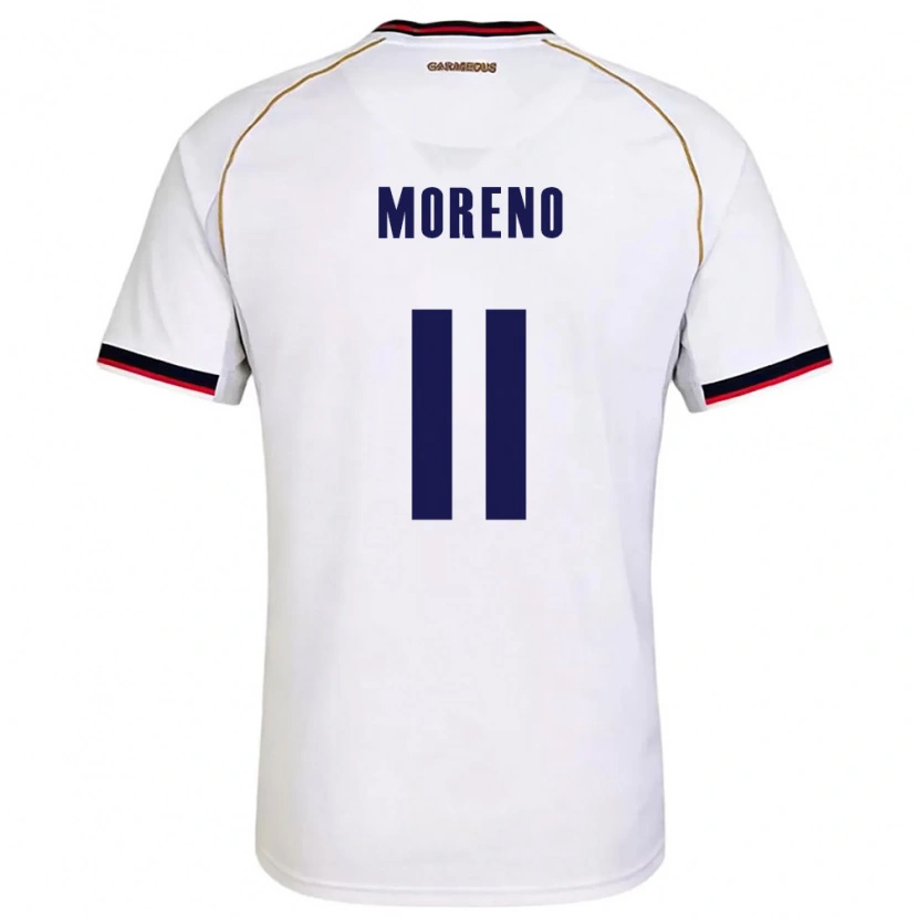 Danxen Dětské Panama Steven Moreno #11 Bílá Červená Daleko Hráčské Dresy 26-28 Dres