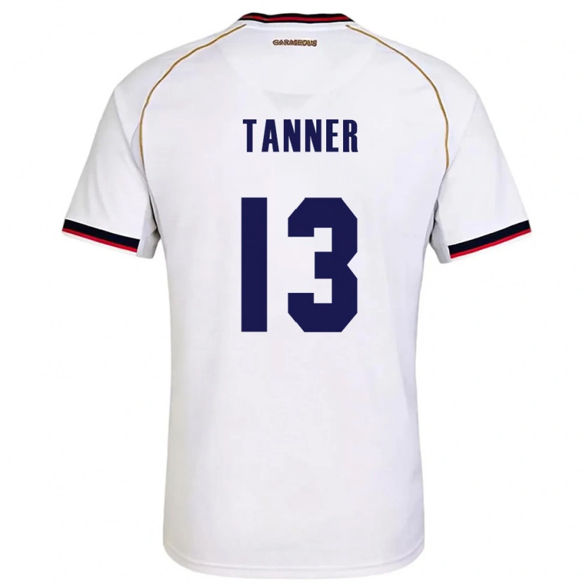 Danxen Dětské Panama Riley Tanner #13 Bílá Červená Daleko Hráčské Dresy 26-28 Dres