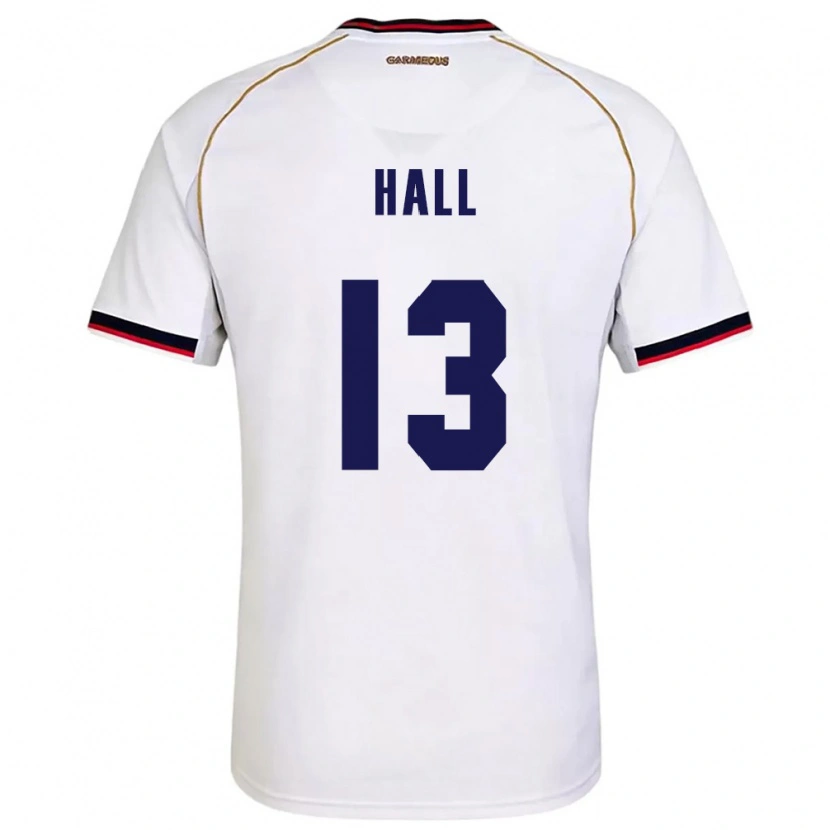 Danxen Dětské Panama Gianna Hall #13 Bílá Červená Daleko Hráčské Dresy 26-28 Dres