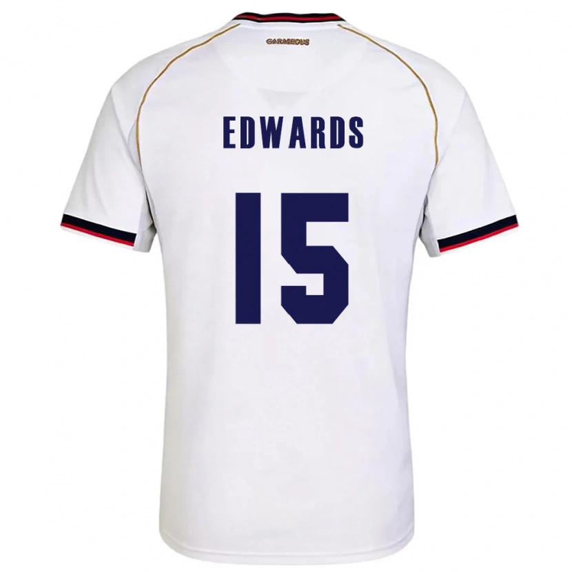 Danxen Dětské Panama Emanuel Edwards #15 Bílá Červená Daleko Hráčské Dresy 26-28 Dres