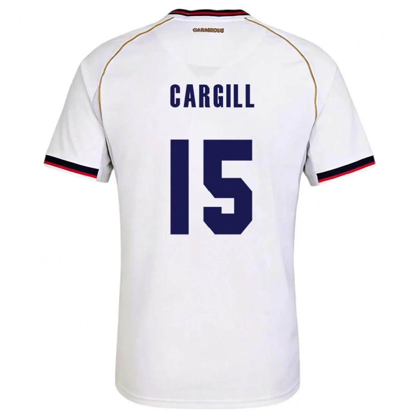Danxen Dětské Panama Nicole Cargill #15 Bílá Červená Daleko Hráčské Dresy 26-28 Dres