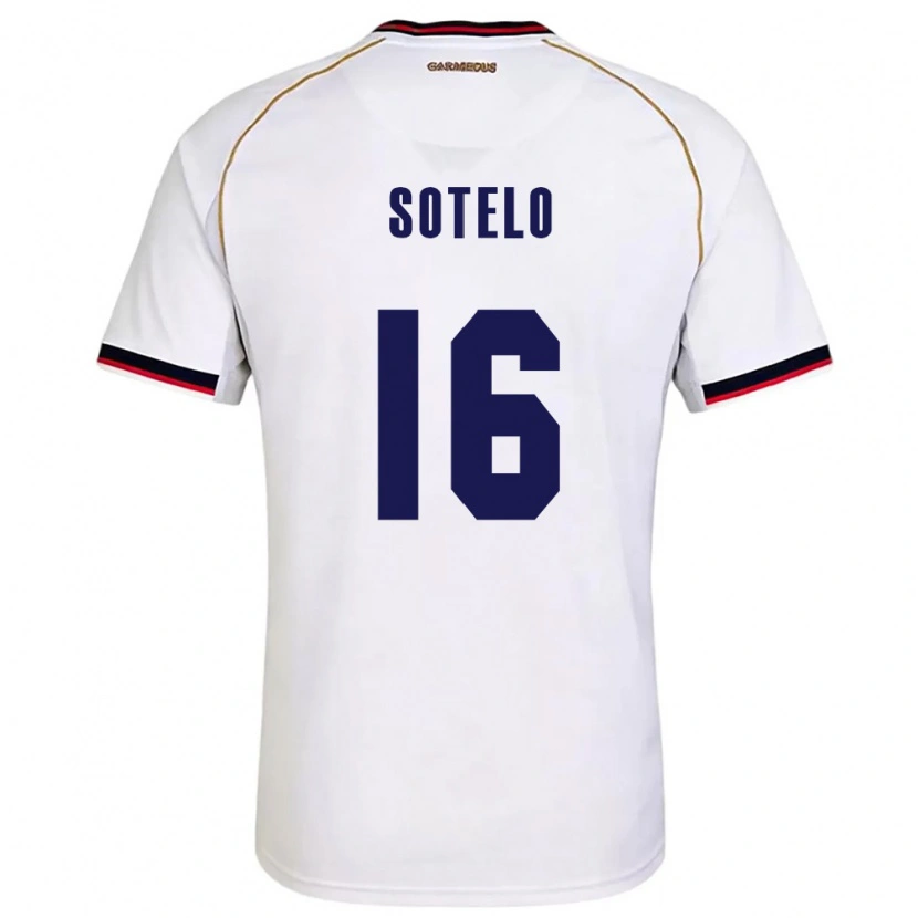 Danxen Dětské Panama Sebastián Sotelo #16 Bílá Červená Daleko Hráčské Dresy 26-28 Dres