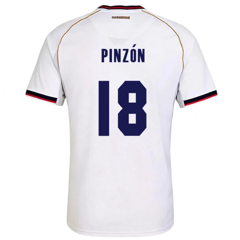 Danxen Dětské Panama Oliver Pinzón #18 Bílá Červená Daleko Hráčské Dresy 26-28 Dres