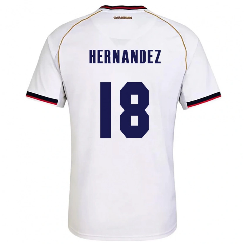 Danxen Dětské Panama Erika Hernández #18 Bílá Červená Daleko Hráčské Dresy 26-28 Dres