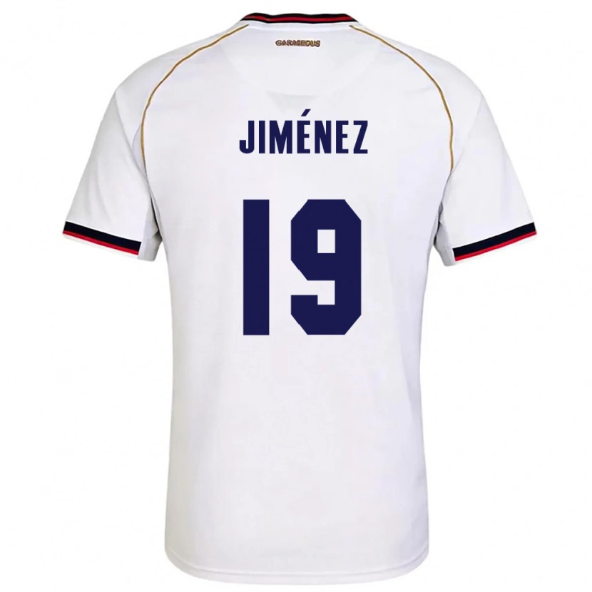 Danxen Dětské Panama Mijahir Jiménez #19 Bílá Červená Daleko Hráčské Dresy 26-28 Dres