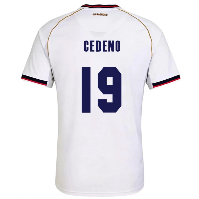 Danxen Dětské Panama Lineth Cedeño #19 Bílá Červená Daleko Hráčské Dresy 26-28 Dres