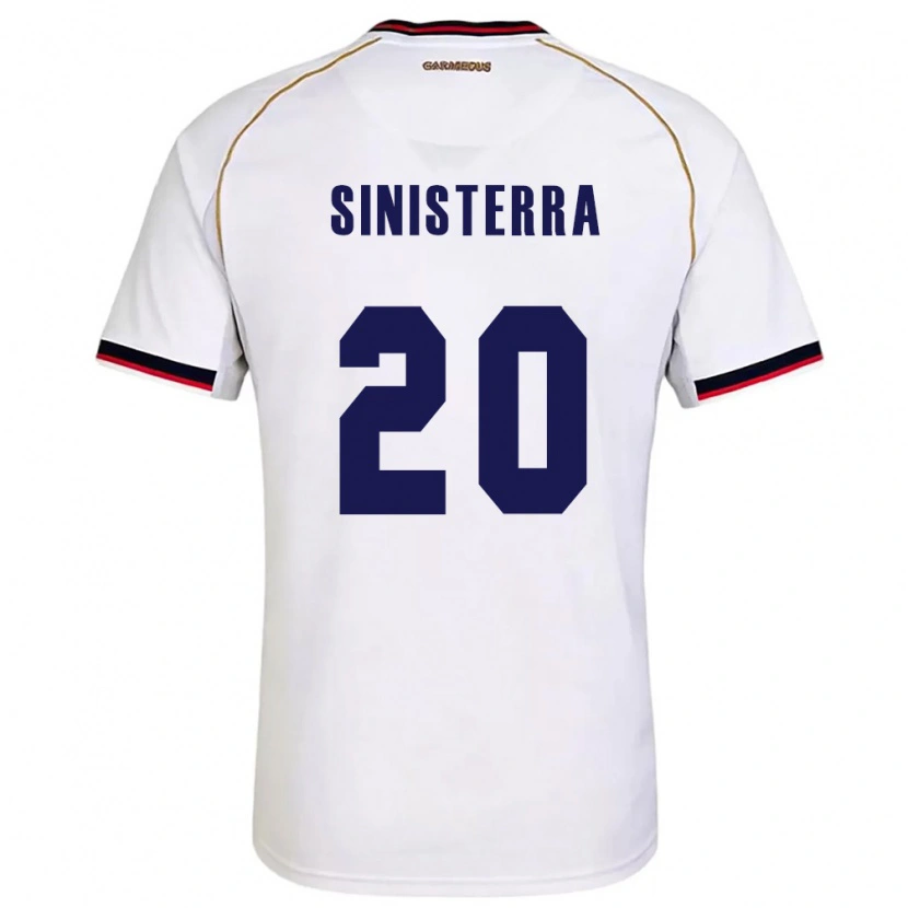 Danxen Dětské Panama Carlos Sinisterra #20 Bílá Červená Daleko Hráčské Dresy 26-28 Dres