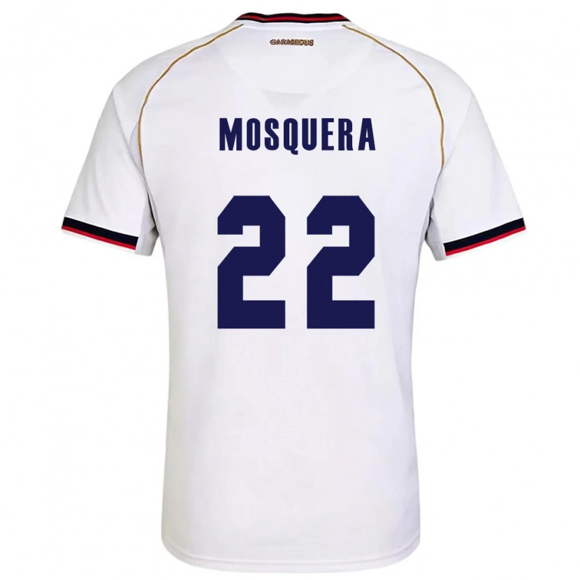 Danxen Dětské Panama Orlando Mosquera #22 Bílá Červená Daleko Hráčské Dresy 26-28 Dres