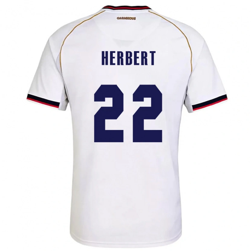 Danxen Dětské Panama Antony Herbert #22 Bílá Červená Daleko Hráčské Dresy 26-28 Dres