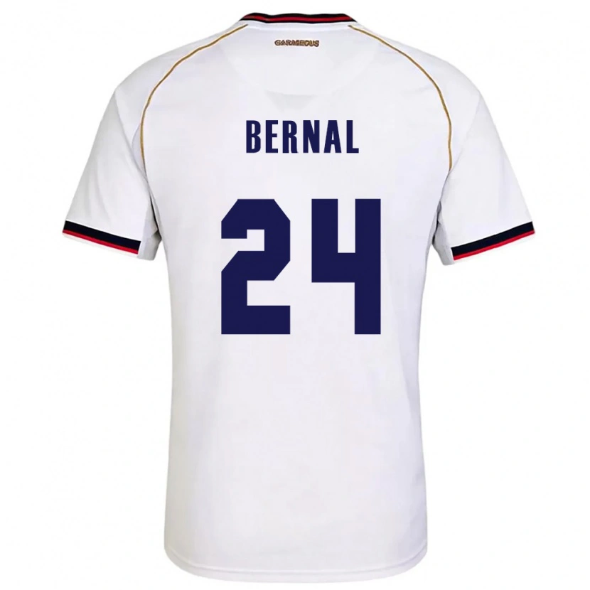 Danxen Dětské Panama Kevin Bernal #24 Bílá Červená Daleko Hráčské Dresy 26-28 Dres